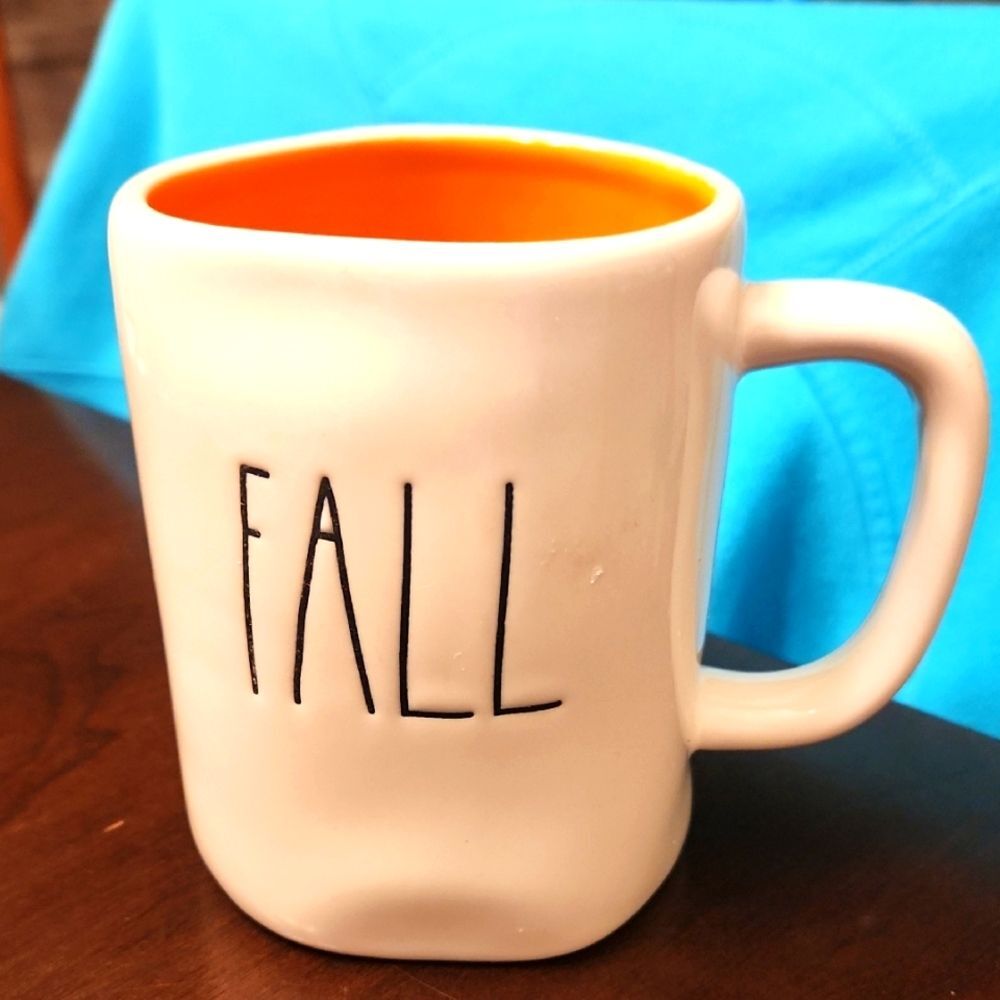 Rae Dunn "Fall Y'all" White & Orange Mug